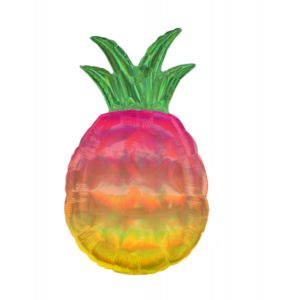 Image de Amscan Ballon géant en aluminium iridescent ananas 43 x 78 cm - Couleur Multicolore - Taille Taille Unique