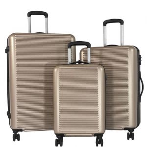 David Jones Set de 3 valises Champagne - Ba10613
