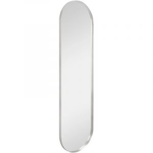 Boite A Design - Miroir déco design, Miroir mural design Britta 150x40 cm Gris en Metal