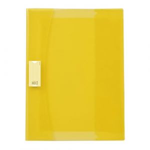 Viquel Strong Cover - Protège cahier 17x22 jaune en plastique jaune - Qualité supérieure - Dos renforcé - Avec rabats marque-pages