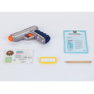 Klein Set de policier sur carte avec pistolet à eau (5 pièces)