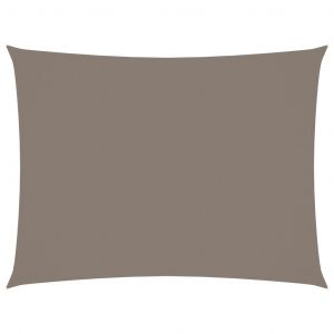 VidaXL Voile de parasol Tissu Oxford rectangulaire 5x7 m Taupe