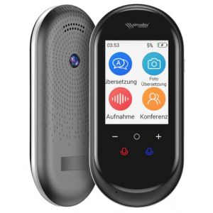 Simvalley mobile Traducteur automatique 136 langues compatible ChatGPT TTL-136