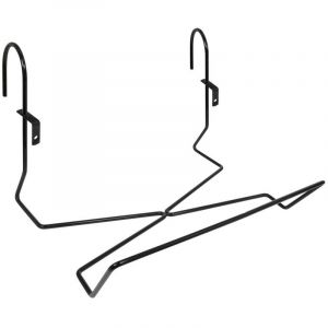 Louis Moulin Support jardini&egrave;re &agrave; crochet rond en acier noir 19 x 35 cm