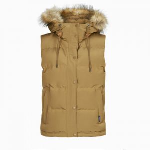 Superdry Doudoune sans manches fausse fourrure femme Everest