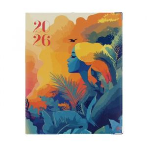 Agenda de bueau Color Pop 2026 PVC Imprim&eacute; V&eacute;nus Fabrication fran&ccedil;aise 228 x 18 x 1 cm