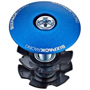 SixPack " Menace Capuchon de potence 1 1/8", blue Accessoires direction"