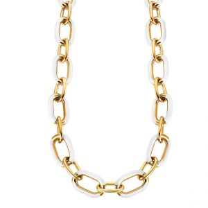 Collier Femme Lotus Style Bijoux Tropical Vibes LS2330-1-5 Acier dor&eacute;