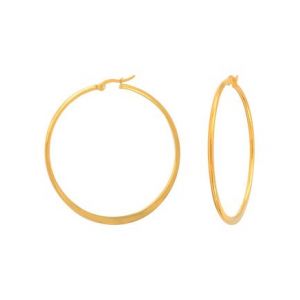 Image de Cr&eacute;oles grand mod&egrave;le dor&eacute;es &agrave; l'or fin GIORGIA