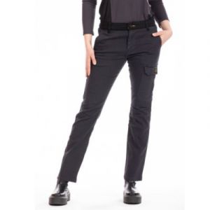 Rica Lewis Pantalon de Travail Multipoches Stretch pour Femme Gris BETTYC - Taille: 36