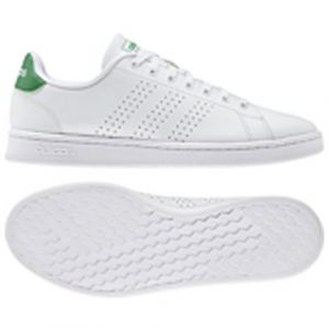 Adidas Advantage, Chaussures de Tennis Homme, Blanc FTW Bla/Verde 000, 45 1/3 EU