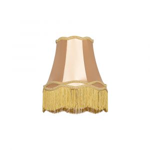 Qazqa Abat-jour tissu doré 30 cm - Granny