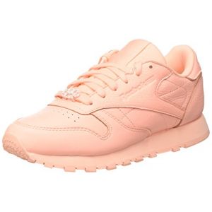 Image de Reebok Classic Leather L, Basses Femme - Orange (Grit-Peach Twist/Sleek Metallic), 37 EU (4 UK)