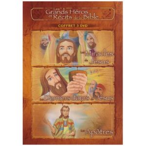 Coffret Les Grands Héros et Récits de la Bible - Les Miracles de Jésus + Les Apôtres + Les Derniers Jours de Jésus