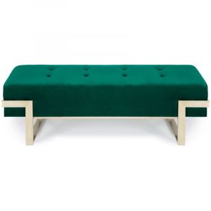 Image de No Banquette Istanbul Velours Vert Pieds Or