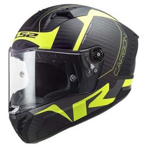 Ls2 Course De Carbone Ff805 Thunder 1 Complet Affronter Casque 2XL Matt High Visibility Yellow