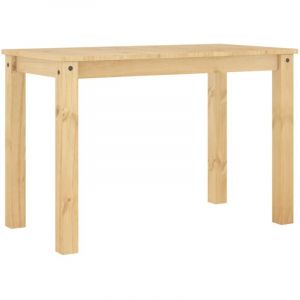 VidaXL Table à manger Panama 117x60x75 cm bois massif de pin, table de salle à manger, table à dîner, meuble à manger, table de cuisine