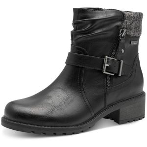Jana Femme Damen Boot Flat Tex + Vegan Botte Tendance, Noir, 37 EU