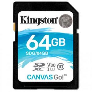 Image de Kingston Carte mémoire Canvas Go! 64 Go SDXC UHS-I Classe 10