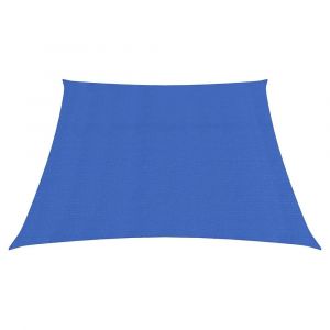 Voile toile d'ombrage parasol 160 g/m² PEHD 3/4 x 2 m bleu 02_0009059