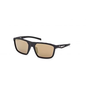Adidas Sport Unisex SP0111 02G Lunettes de soleil Inject&eacute; Noir Marron Carr&eacute; Normale
