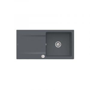 Villeroy & Boch Evier 1 bac Siluet 60, graphite ceramicplus, avec vidage manuel