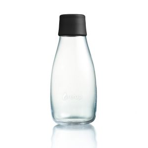 Retap Bouteille en verre 0,3 L noir