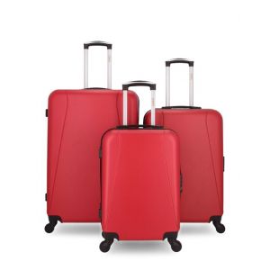 Hero Lot de 3 valises grand format, weekend et cabine ABS LANZAROTE