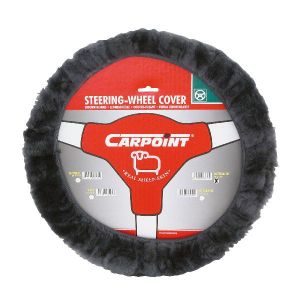 Couvre volant peau de mouton 37/39cm anthracite Couvre volant v&eacute;ritable peau de mouton 37/39cm. Couleur Gris fonc&eacute;.