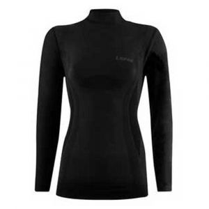Lenz Couche De Base À Col Roulé Et Manches Longues Merino 6.0 M Black