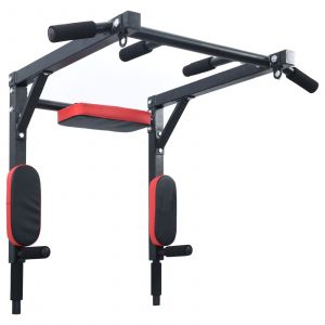 VidaXL Station De Dips Et Barre De Traction Murale Multifonctionnelle 150 Kg