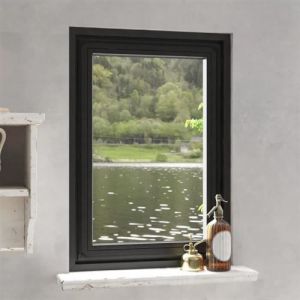 Moustiquaire magnétique pour fenêtres anthracite 80x120 cm