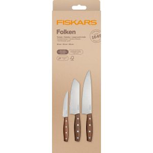 Fiskars Folken set de 3 couteaux 1075689