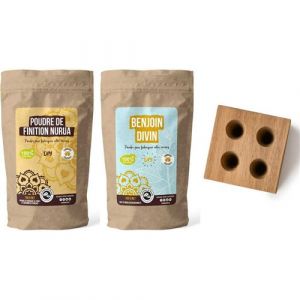 Les encens du monde Moule 4 c&ocirc;nes + Poudre Benjoin divin et poudre de finition
