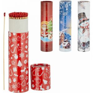 Spetebo - Allumettes de cheminée xmas - 20 cm - 4x 75 pièces - xxl allumettes longues