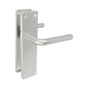 Amig 12617 | Poign&eacute;e en aluminium avec plaque AL4P | 222 x 55 mm | Aluminium | Argent