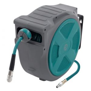 ECD Germany Enrouleur de Tuyau &agrave; Air Comprim&eacute; Automatique 20m + 2m avec Arr&ecirc;t Int&eacute;gr&eacute;,