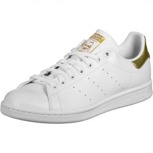 Adidas Stan Smith, Sneaker Femme, FTWR White FTWR White Gold Met, 37 1/3 EU