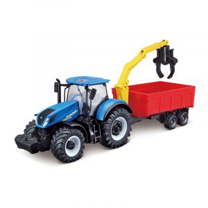 Bburago Véhicule Tracteur avec Remorque Echelle 1/43