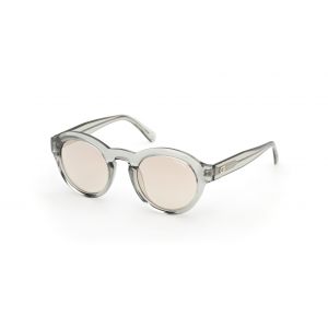 Guess Homme GU00205 20C Lunettes de soleil Injecté Gris Fumée Ronde Normale