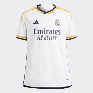 Image de Adidas Real Madrid Maillot Domicile 2023/24 Enfant, pointure 140 cm - Blanc - Taille 140 cm