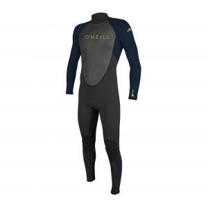 O'Neill Wetsuits Reactor II Back Zip Full Combinaison de plongée Enfant, Noir/Ardoise, Taille
