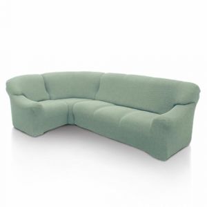 SOFASKINS Housse de canapé d'angle Super élastique, Lavable, de Haute qualité, Respirante, Confortable et Durable, Facile à Installer, Dimensions (340-540 cm), Couleur Turquoise