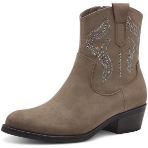 Marco Tozzi Bottines zipp&eacute;es pour Femme 2-25323-43 Botte de Western, Stone, 37 EU