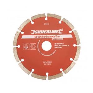 Silverline 868619 - Lame diamantée à tronçonner le béton et la pierre 150 x 22,2 mm