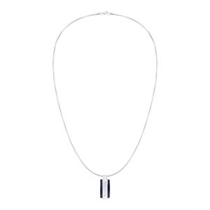 Tommy Hilfiger Collier Homme Parker - 2790599 Acier Bleu