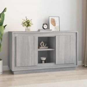 VidaXL Buffet sonoma gris 102x35x60 cm bois d'ingénierie