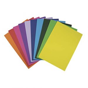 Rayher Papier cartonné, 1 assortiment, 10 couleurs, FSC Mix Cred, DIN A4, 180/m2, 100 feuilles, arts créatifs, adultes, enfants, cartes, collages-67376999