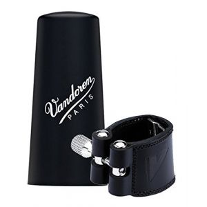 Image de Vandoren LC21P Ligature en cuir pour Clarinette Sib