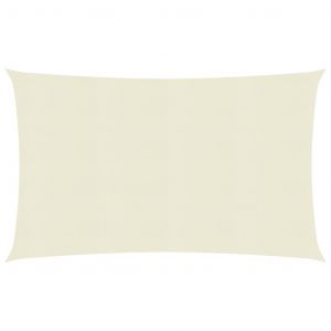 VidaXL Voile d'ombrage 160 g/m² Crème 2,5x4,5 m PEHD